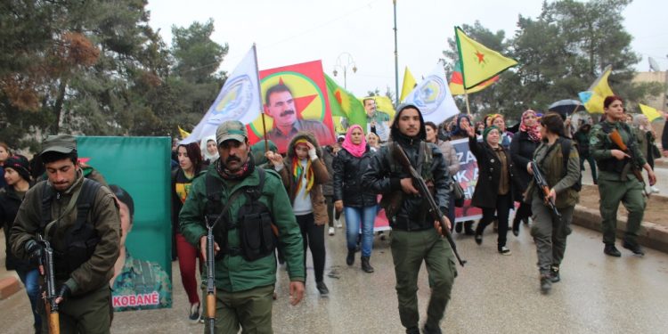Li Qamişlo endamên Asayîş’ê ji bo 15 Sibate çalaki çê kirin