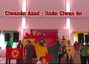 Di Newroza Ängelholmê de bangawaziya ciwanan