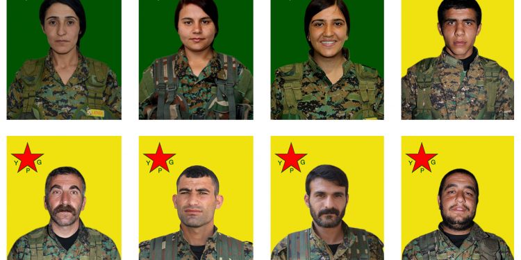 YPG’ê nasnameya 8 şervanên ku di berxedana serdemê de şehîd bûbûn eşkere kir
