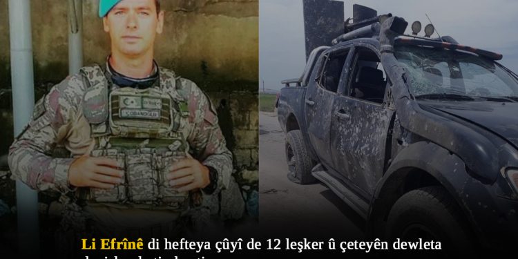 YPG’ê: Li Efrînê 12 leşker û çete hatin kuştin