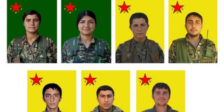 YPG’ê nasnameya 7 şehîdên ‘Berxwedana Serdemê’ eşkere kir