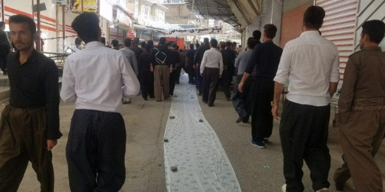 Greva Rojhilatê Kurdistanê di roja xwe ya 7 mîn de berdewame