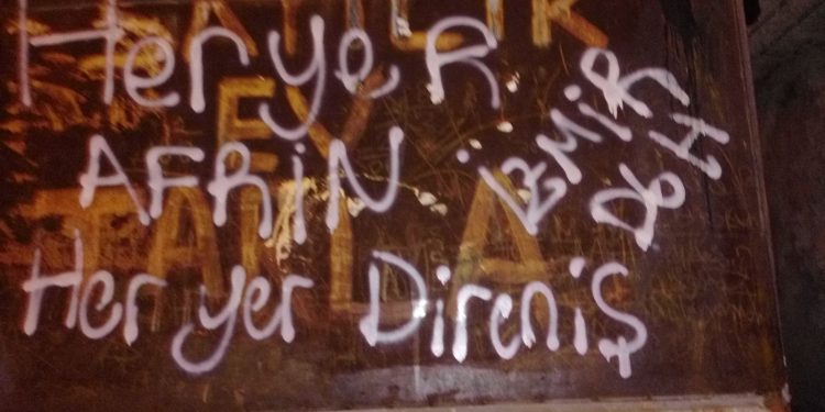 DGH li Îzmîrê çalakî ji bo Efrînê pêk anîn