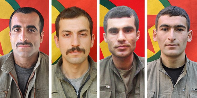Nasnameya 4 gerîlayên ku li Sêrtê şehid bun hate ragihandin