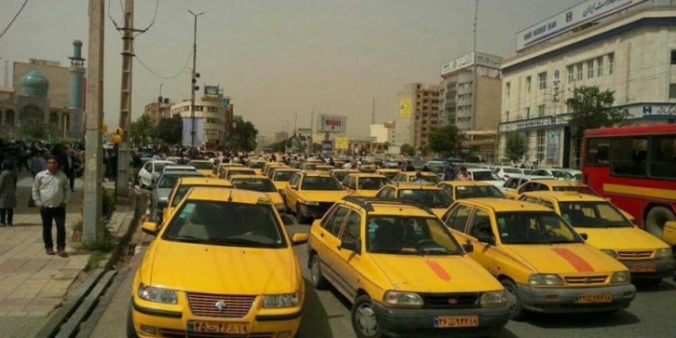 Bi hezaran şofêrên taksiyan li Îran û Rojhilatê Kurdistanê di çalakiyan de ne