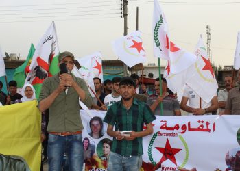 Ciwanan tecrîda li ser Rêber Ocalan û dagirkirina Efrînê şermezar kirin