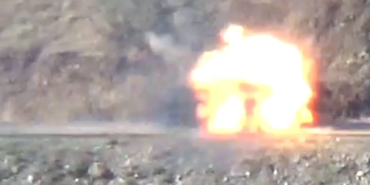 Gerîlayan li dijî wesayîta leşkerî çalakî lidarxist