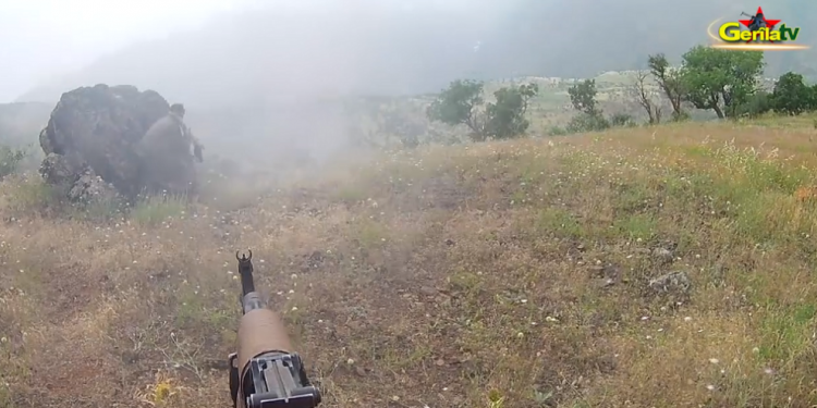 Gerîla TV dîmenê çalakiya Gerîla li dijî yekîneya vaşartî ya Tirk weşand