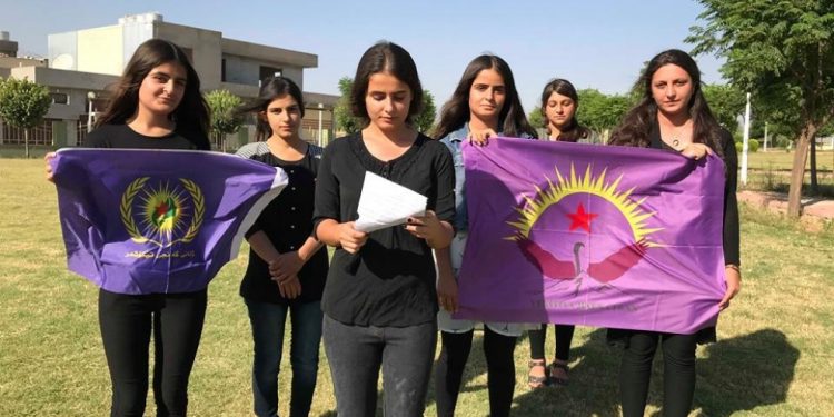 Jinên Ciwan bang li ciwanan kir ku li dijî dagirkeriyê serî hildin