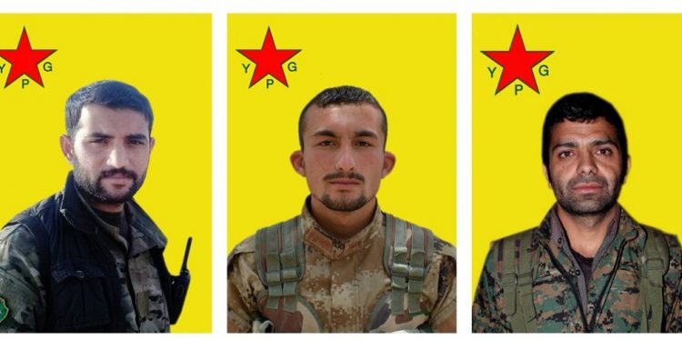 YPG’ê nasnameya 3 şehîdên Berxwedana Serdemê û Bagera Cizîrê eşkere kir