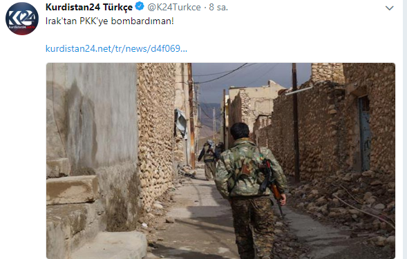 Nûçeyên derew yên çapemeniya Berzanî”Îraq li Şingalê li kozikên PKK’ê xist”