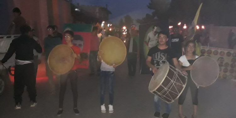 Ciwanên Tirbesipiyê li dijî dagirkeriyê meşeke meşeleyan li dar xistin