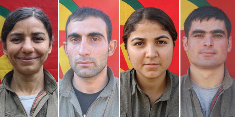 Nasnameya 6 gerîlayên ku şehîd bûne hatin ragihandin