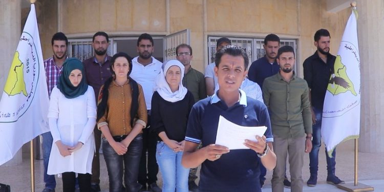 Ciwanên MSD’ê banga tevlîbûna meşa li dijî dagirkeriyê kir