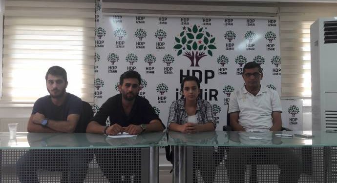 Li Îzmîrê sîxûrî li ciwanên HDP’ê tê ferzkirin