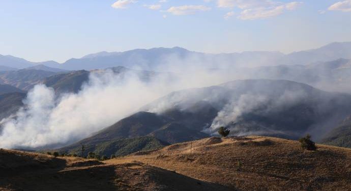 Li Dersimê herêma şewatê hate bombekirin