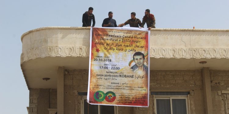 Ciwanên Kobanê amadekariyên 4’emîn Festîvala şehîd Hogir dikin