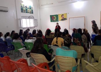 Jinên Ciwan li Kobanê derbarê Jineolojî û Qomplo nîqaş kirin