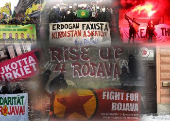 TAYBET- Bîlançoya #RiseUp4Rojava: Li 20 welatan û 55 bajaran çalakî lidarxistin