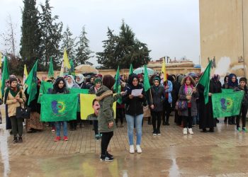 Yekîtiya Jinên Ciwan dagirkeriya dewleta Tirk şermezar kirin