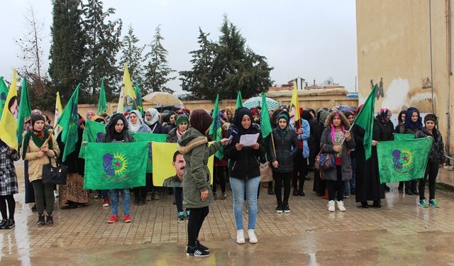 Yekîtiya Jinên Ciwan dagirkeriya dewleta Tirk şermezar kirin