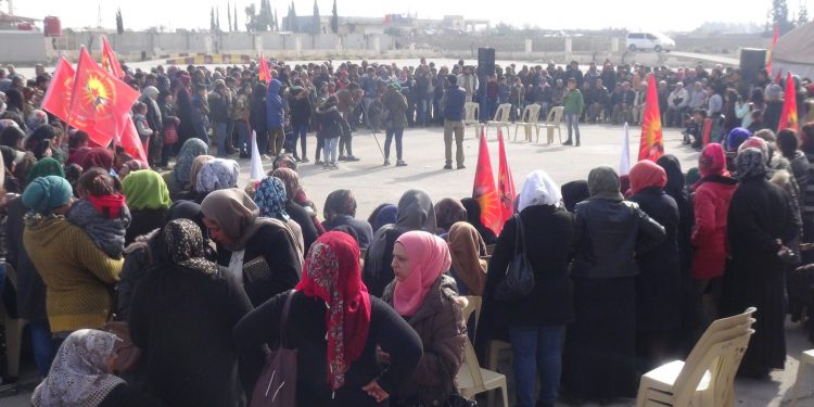 Çalakiya TCŞ a Sûriyê ji bo piştgiriya grevên birçîbûnê li Şehbayê berdewam e