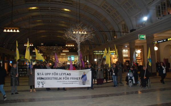 Li 4 bajarên Swêdê ji bo çalakiya Leyla Guven daketin qadan