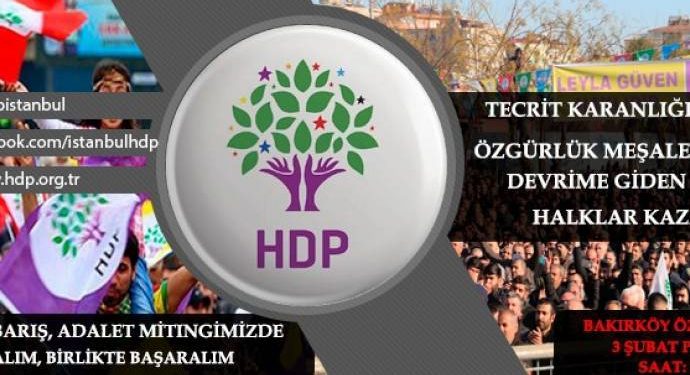 HDP bang li mîtînga ji bo Leyla Guven a Stenbol’ê kir