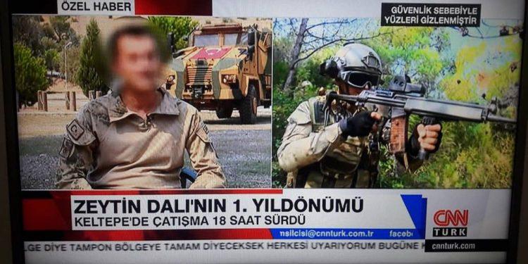 Rûyê leşkerê ”leheng” a ku tevlê dagirkirina Efrînê bibû hate girtin