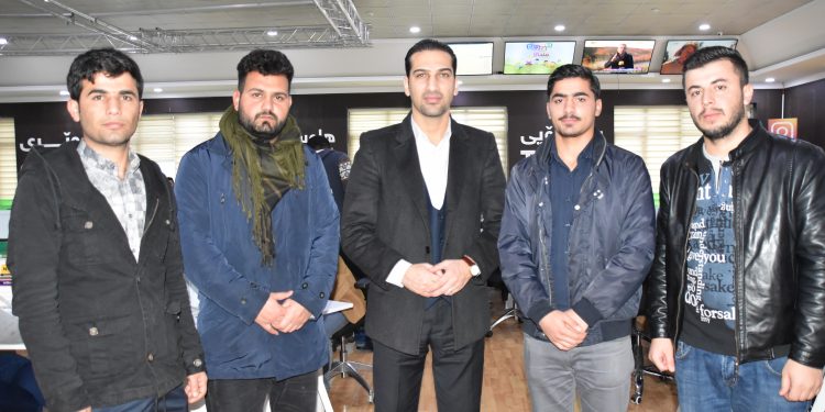 Tevgera Gencanî Welatparêz ji bo piştgiriyê serdana Televîzyona NRT’ê kirin