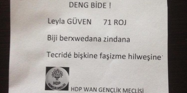 Ji Meclîsên Ciwanên Wan’ê li dijî tecrîdê çalakî