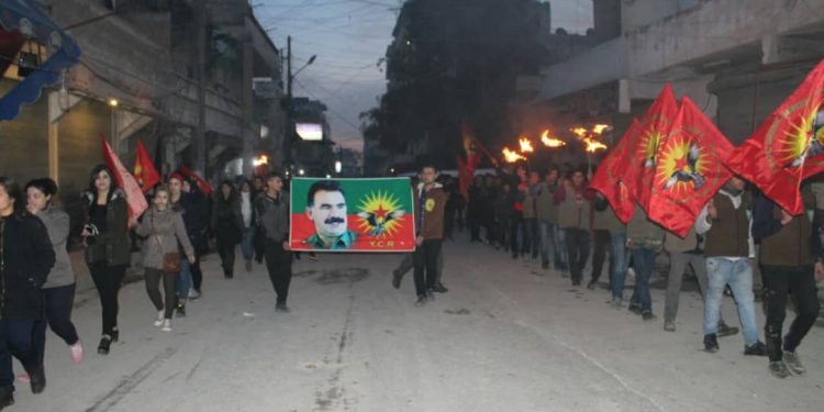 Ciwanên Helepê li dijî dagirkeriya Tirk çalakiyek li darxistin