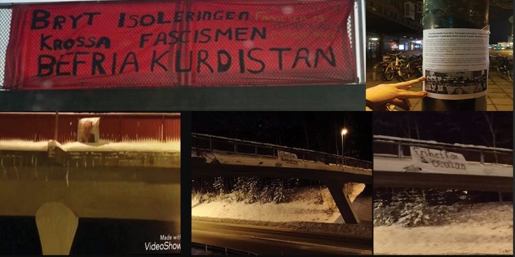 Li bajarên Swêd’ê ji ciwanên şoreşger li dijî tecrîdê rêzeçalakî