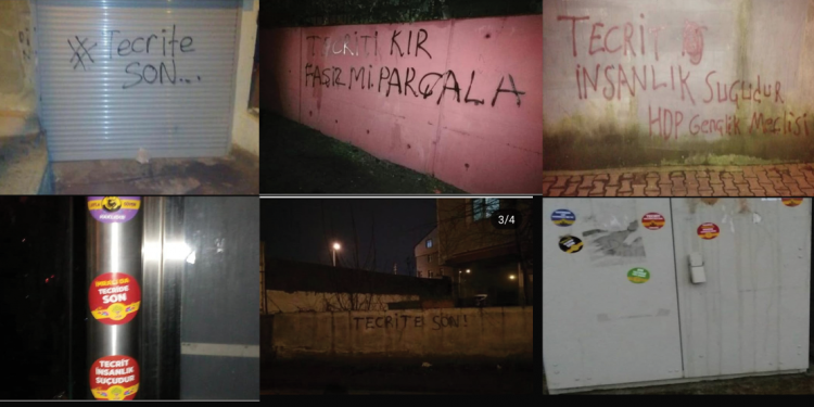 Ji Meclîsên Ciwanan li dijî tecrîdê çalakî