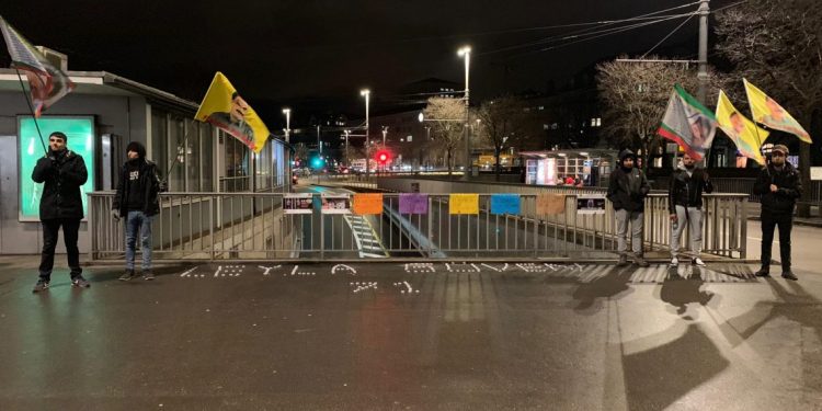 Tevgera Ciwanên Şoreşger li Zûrîh’ê li dijî tecrîdê çalakî lidar xistin.