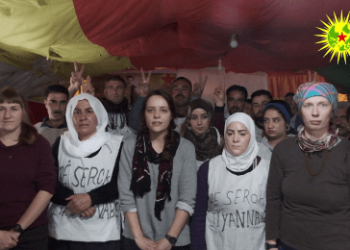 Endamên Ciwanên Komûna Enternasyonal serdana çalakvanên Qampa Newroz’ê kirin