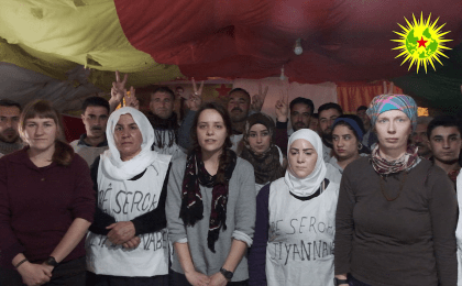 Endamên Ciwanên Komûna Enternasyonal serdana çalakvanên Qampa Newroz’ê kirin