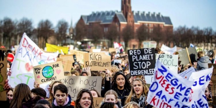 Bi hezaran ciwanên Ewrûpayê li dijî avhewayê li qadanin