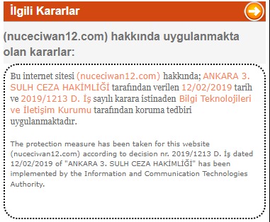 Ji ajansa me re ji Dadgeha 3’mîn a Sulh a Enqereyê qedexe!