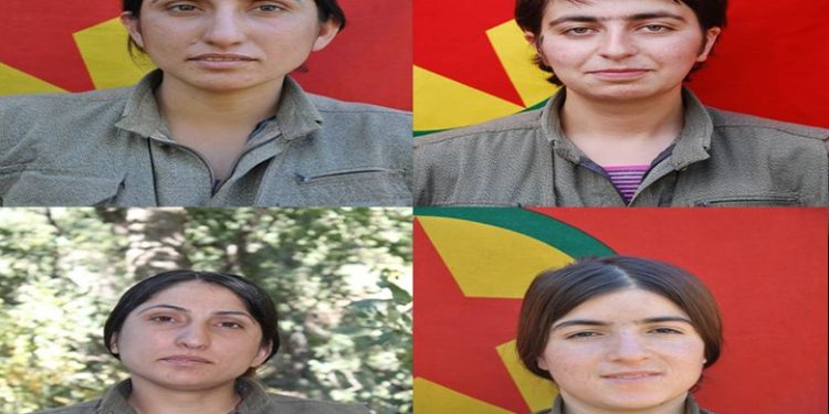 HPG nasnameya 4 gerillayên jin ê ku li Cudî şehîd ketine eşkere kir