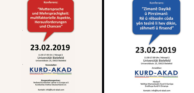 Konferansa Zimana Kurdî li Zaningeha Bîelfeld’ê pêk were