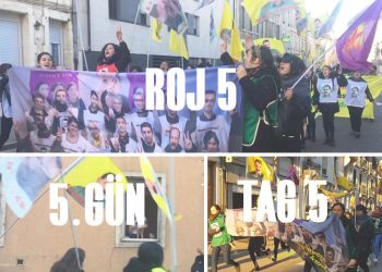 Meşa Ciwanên Kurd û Enternasyonalan roja 5’mîn pêy xwe hêşt