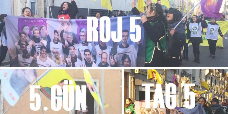 Meşa Ciwanên Kurd û Enternasyonalan roja 5’mîn pêy xwe hêşt