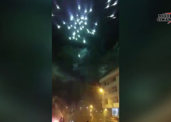 Bi fîşekên hewayî Ciwanên Stenbolê tecrîdê şermezar kir