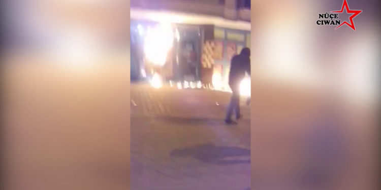 Ciwanan bi molotofan çalakî li dijî marketa A101 pêk hat