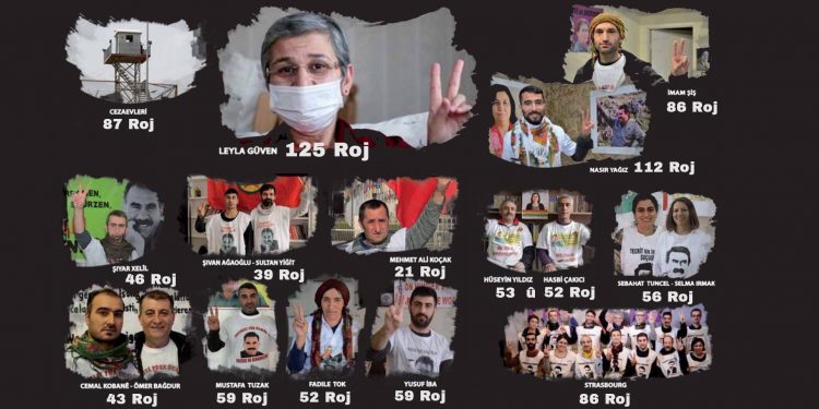 Berxwedana Leyla Guven di roja 125’emîn de ye