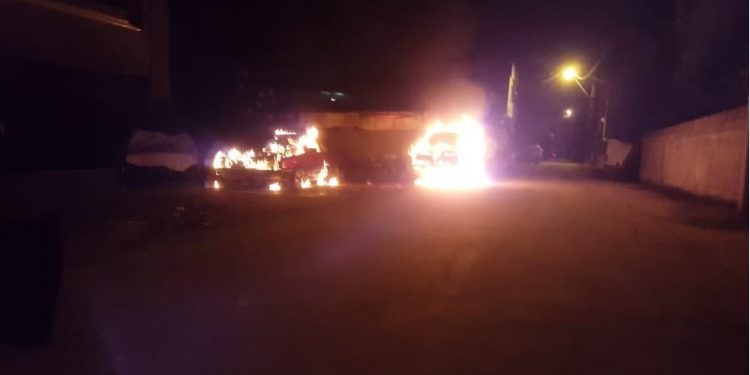 LEZGÎN – Li Edene ciwanan wesayitên faşîstan şewitandin