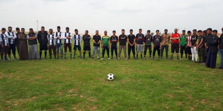 Ji bo bîranîna şehîdên 12’ê Adarê li Şengalê turnovaya fûtbolê destpê kir