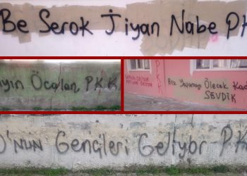 Li Stenbolê çalakî; “Ciwanên Rêber APO hatin” li ser diwaran hate nivîsandin