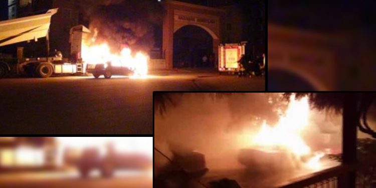 LEZGÎN – DGH li Stenbolê çalakî pêk anî; wesayitên Akp’yiyan hatin şewitandin